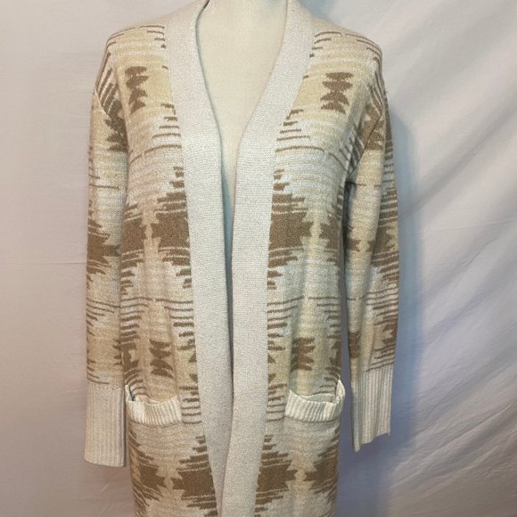 time and tru pointelle cardigan